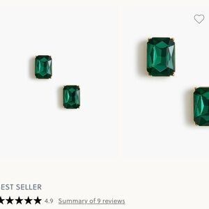 J. Crew Emerald Green Stud Earrings